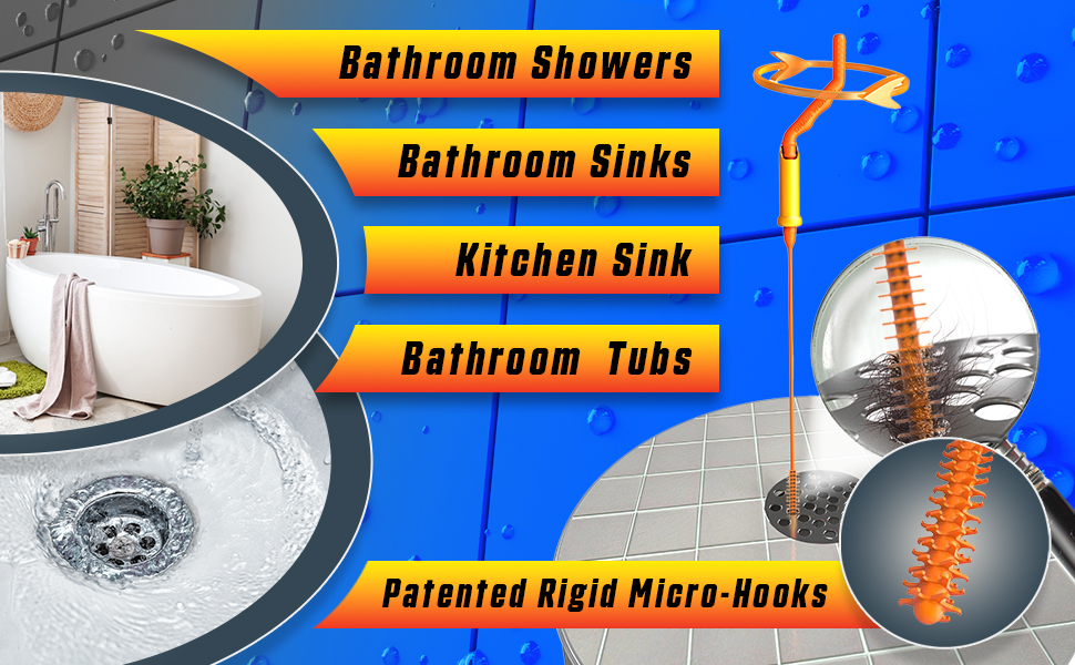 FlexiSnake Pro Drain Weasel Sink Snake Cleaner 18 inch