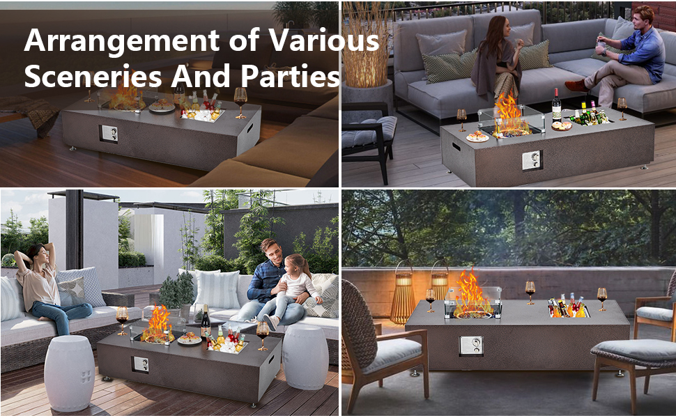patio fire pit table