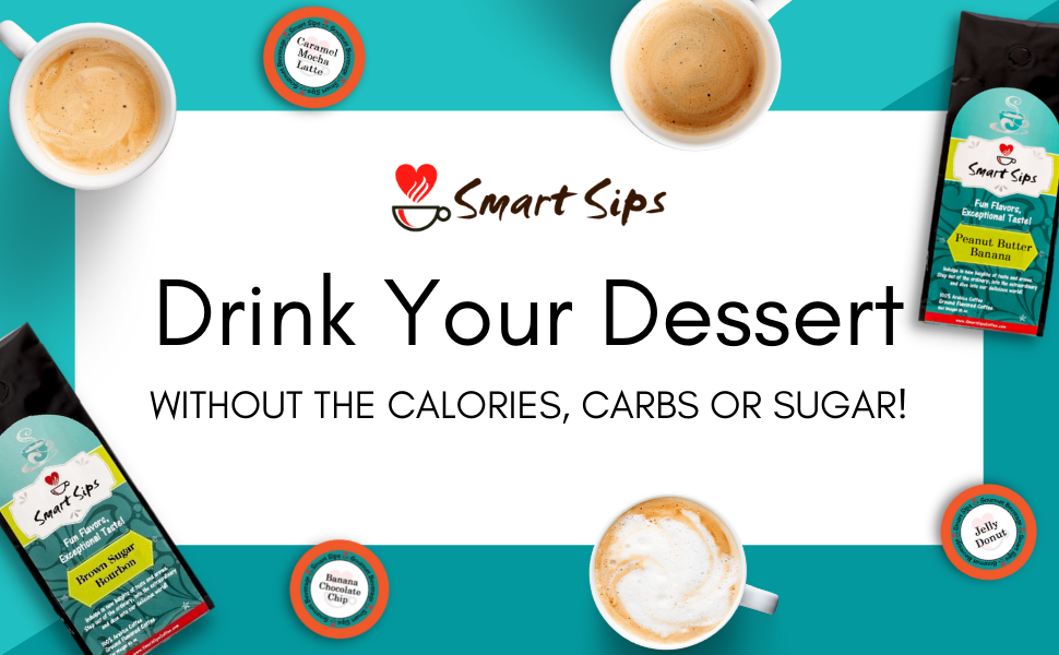 smart sips coffee gourmet flavored coffee cappuccino latte hot chocolate k cup single serve ground