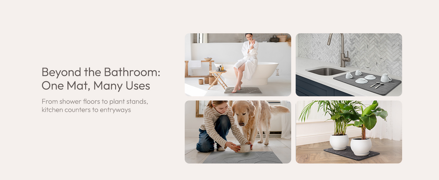 concrete bath mat used beyond the bathroom