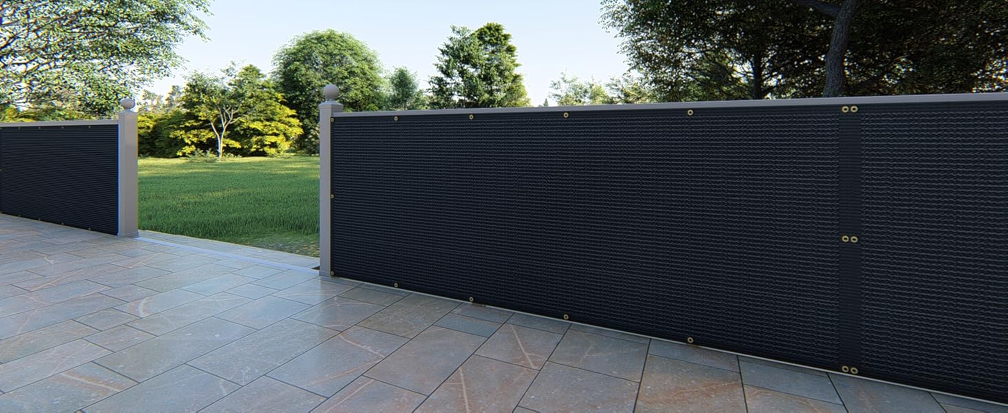 HORTIFAN Balcony Privacy Screen, 3' x16.5' Screen Fence Cover UV Protection and