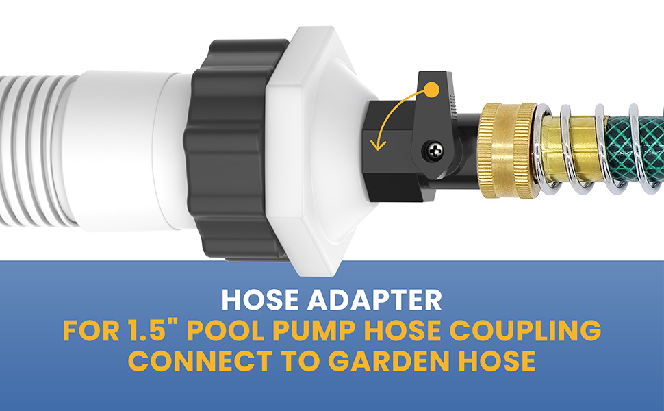 Pool Drain Hose Adapter Fit for Intex,Coleman 1.5" Above