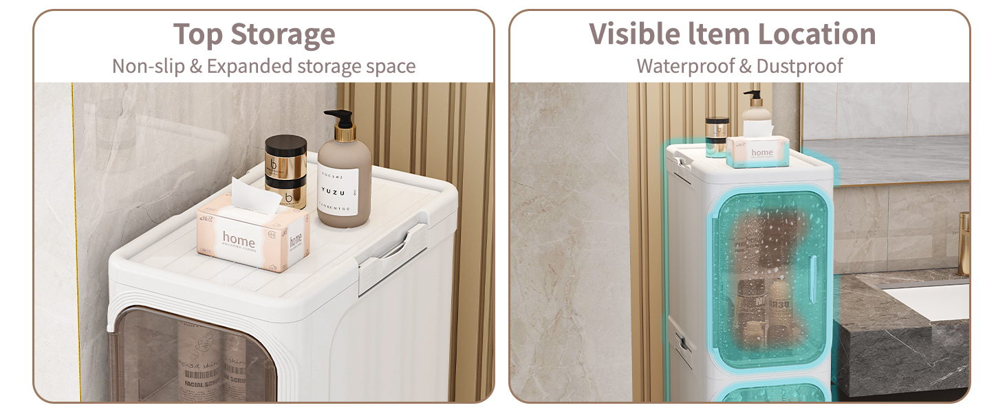 Slim Bathroom Storage Cabinet