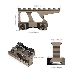 博　G&G ライザーマウント&リアサイト Amazon.co.jp: QIRUIMY G -BRS Groupタイプ マウント ハイ