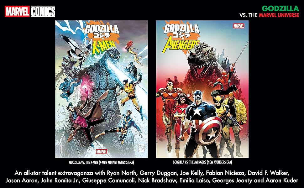 Godzilla vs. the Marvel Universe Covers
