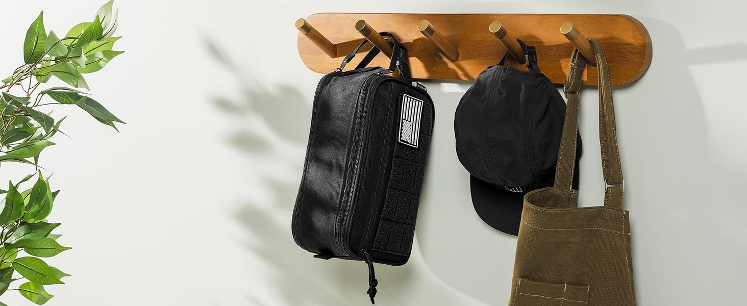 pavilia tactical toiletry bag men hygiene travel military dopp kit molle organizer case