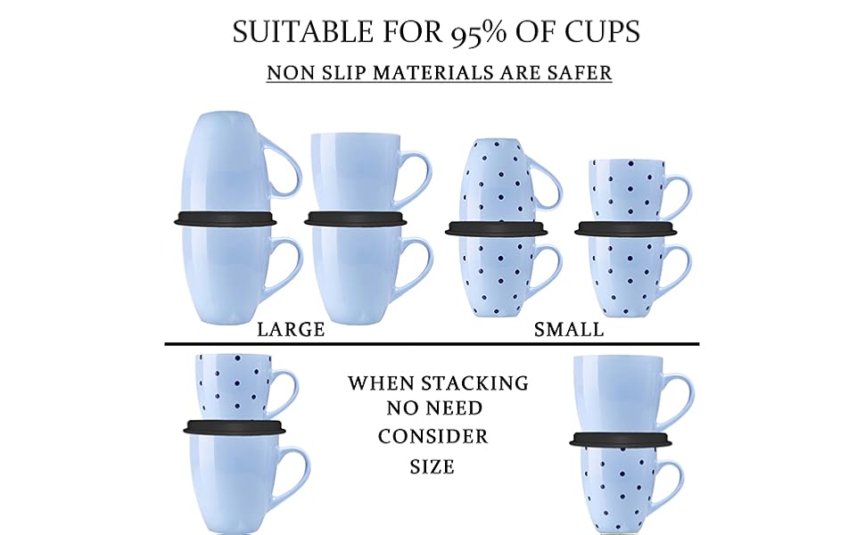 Suitable for mugs of varying sizes