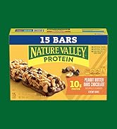 Nature Valley Protein Chewy Snack Bars, Peanut Butter Dark Chocolate, 15 Bars, 21.3 oz