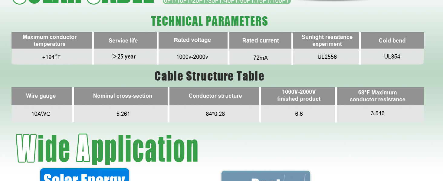10awg solar cable mc4