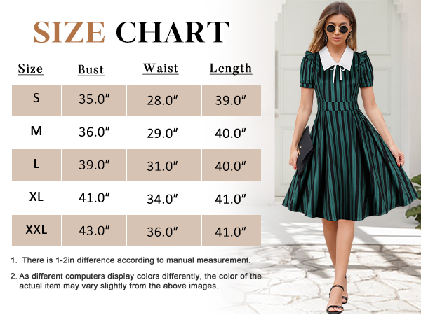 Amazon.com: IDOPIP Women Black and White Striped Dress