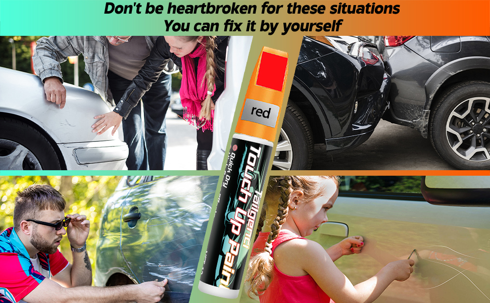 Touch Up Paint For Cars, Quick And Easy Car Auto Paint Touch Up For Car Scratch，Two