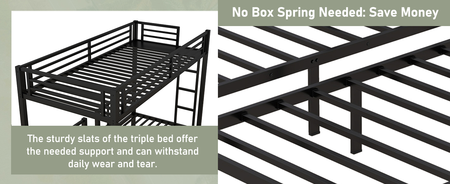 Versatile- Detachable Triple Bunk Bed