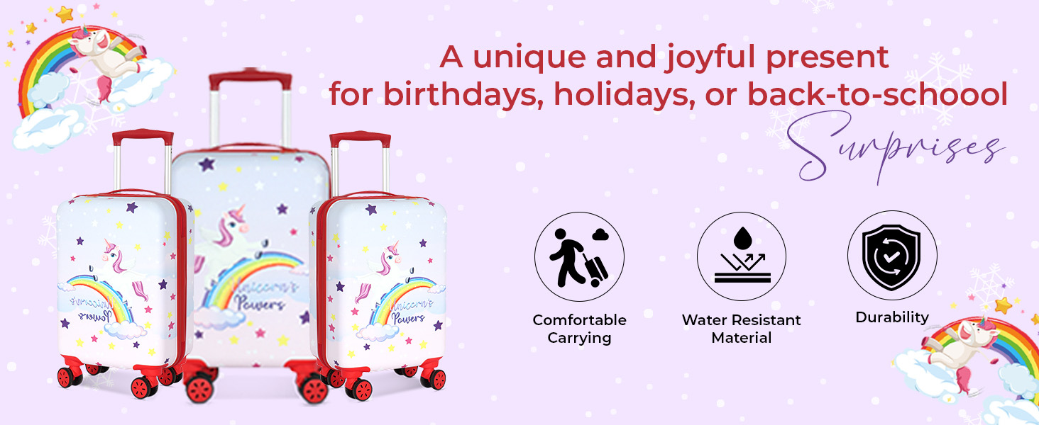 Unicorn Kids Trolley Bag