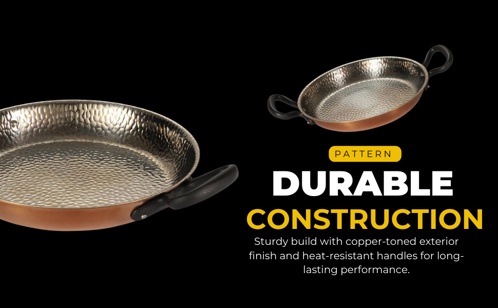 SPN-E2FA Double Handle Copper Finish Pan