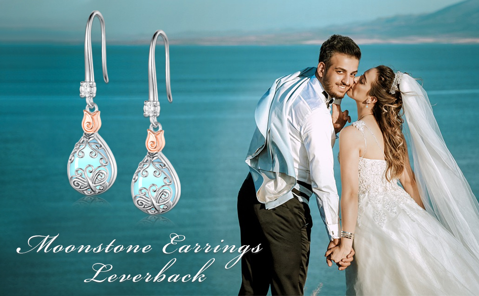 Butterfly Moonstone Earrings 