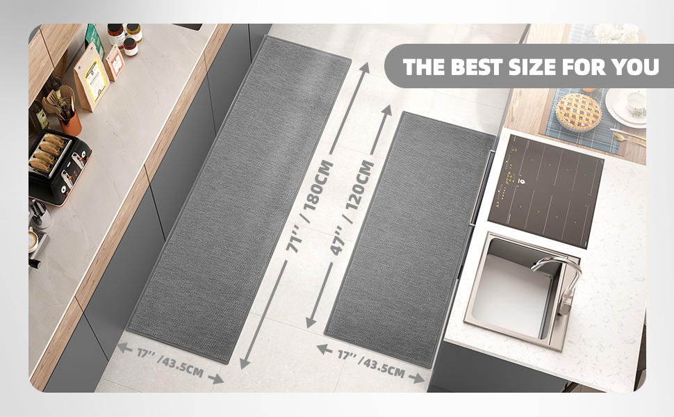 Color G Kitchen Rugs and Mats Non Slip Washable, Absorbent