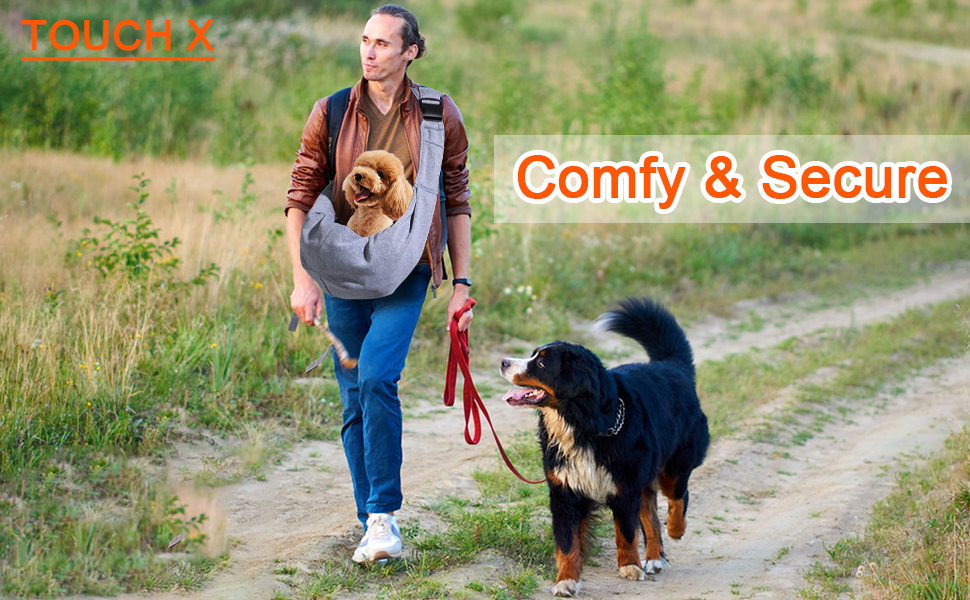 Dog Carrier Sling Puppy Sling Carrier with Adjustable