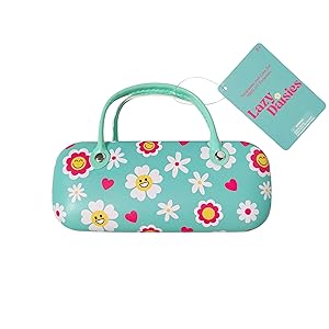 LUV HER Kids Daisy Sunglasses & Case Set for Girls Ages