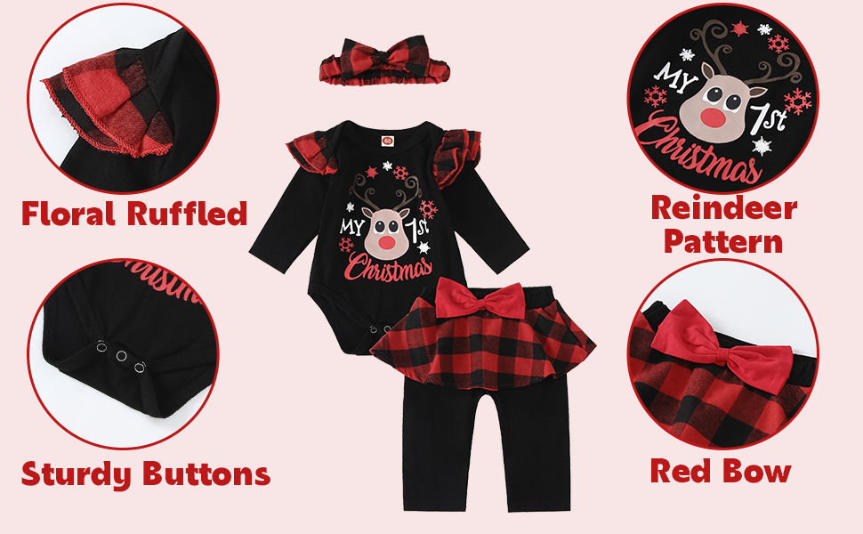 Baby Christmas outfit girls 