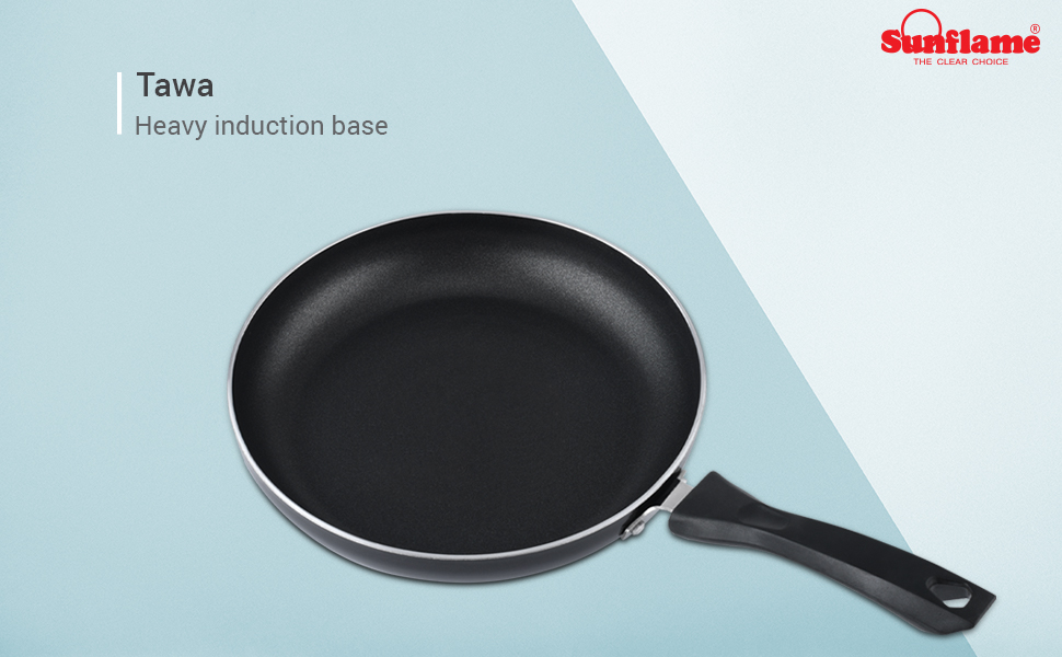 Buy SUNFLAME NonStick Aluminium Cookware Set (Silver) 5Pieces