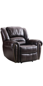 Manual Leather Recliner Chair