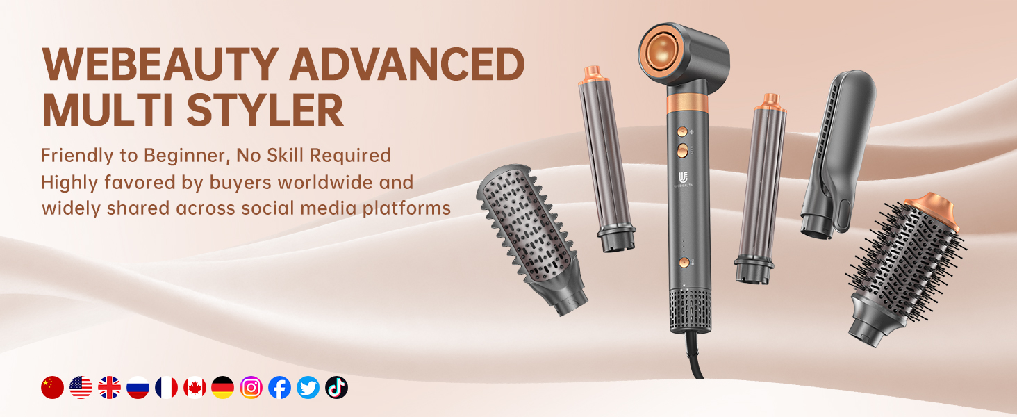 hot air wrap hair styler blow dryer brush dual voltage