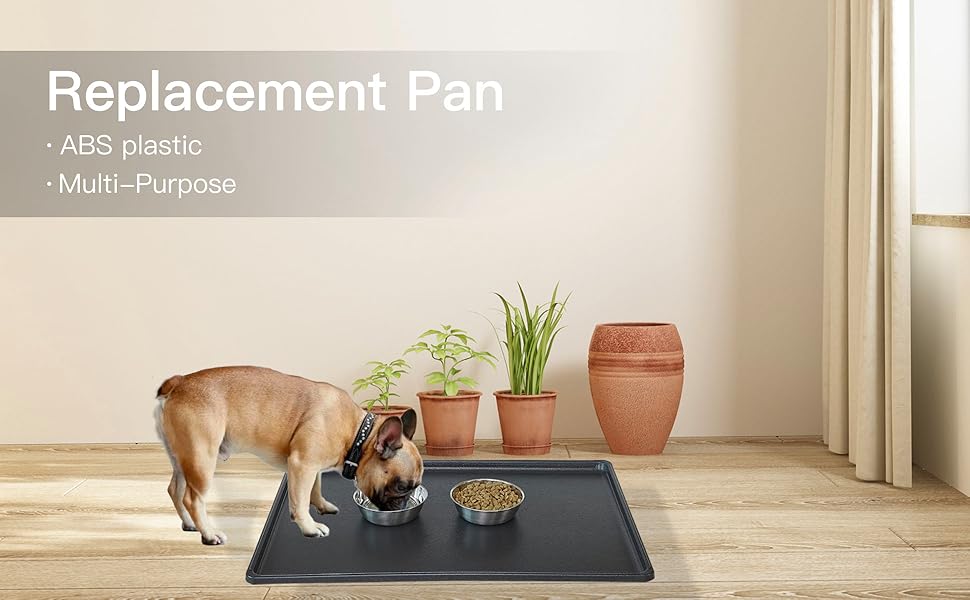 Replacement Tray for Dog Crate,24 Inch Plastic Bottom Pan for Pet Cage