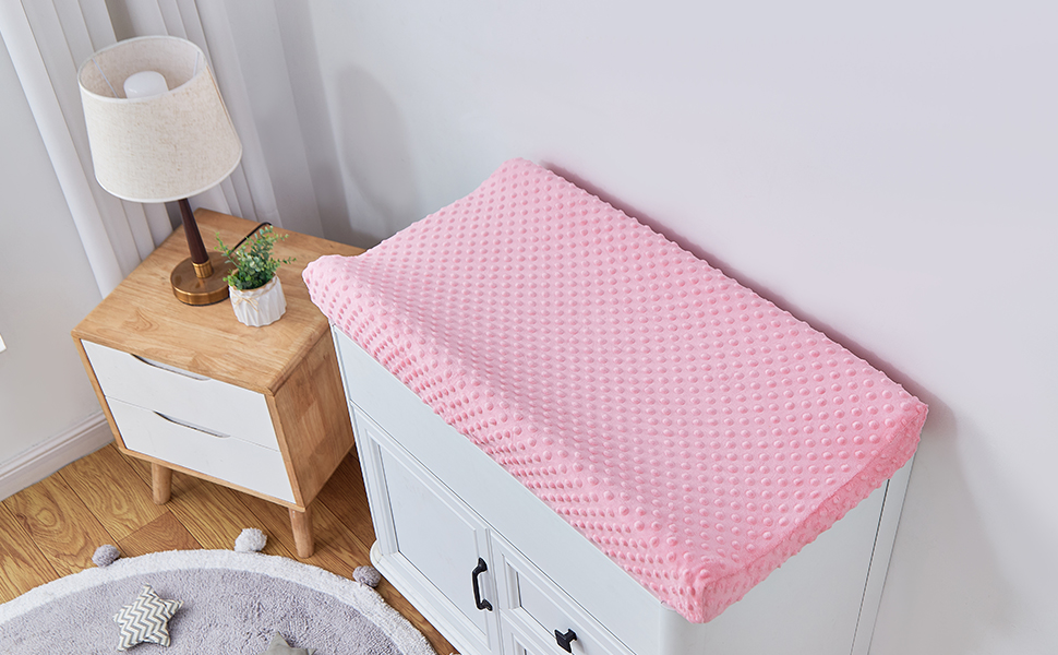 Baby Plush Dot Changing Pad Covers, Diaper Changing Table