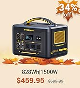 ヒサボー　Vtoman Flash Speed1500 Solar Power Generator for Home | 1500 Watt Solar Generator