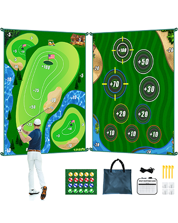 golf chipping game mat