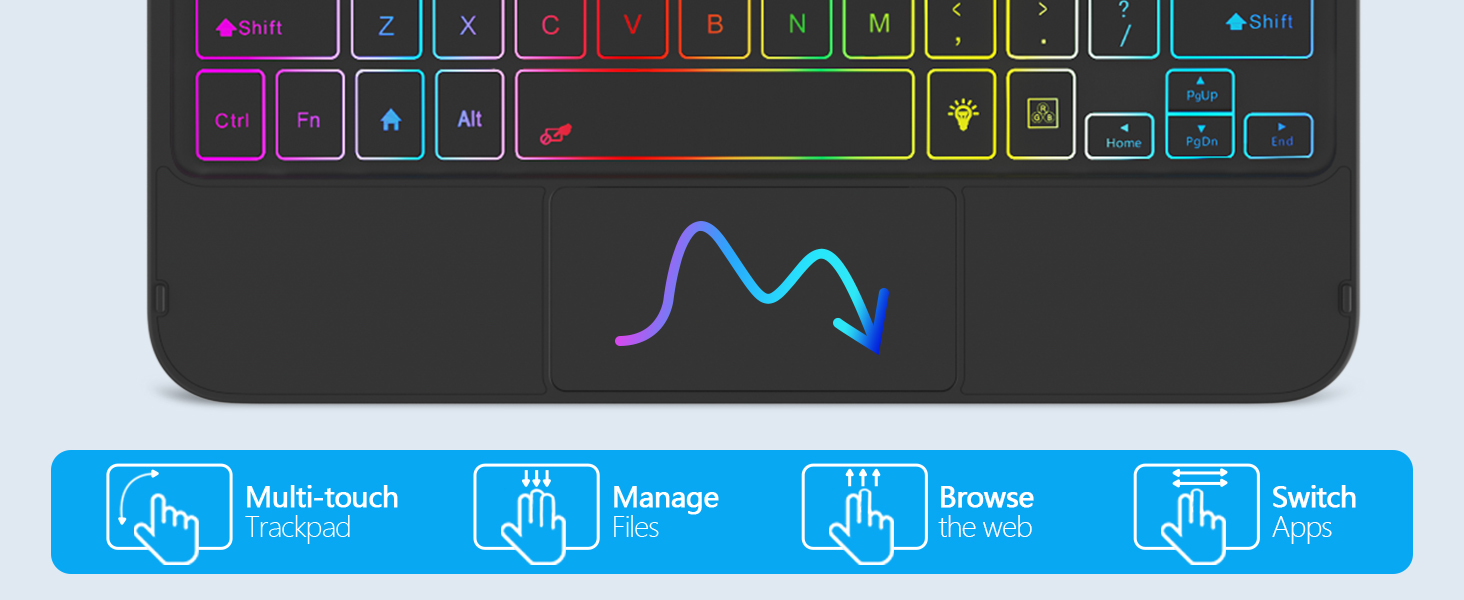 KBCASE Keyboard Case for iPad 10th Generation Case with Keyboard 360