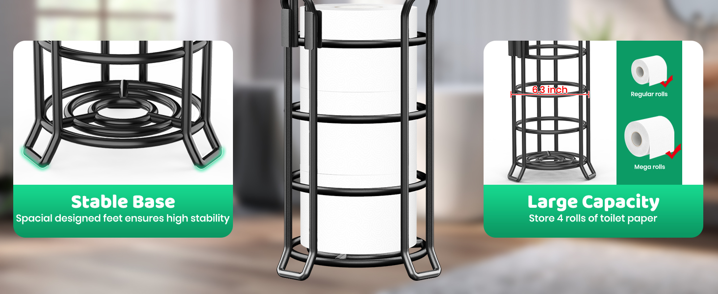 toilet paper holder free standing