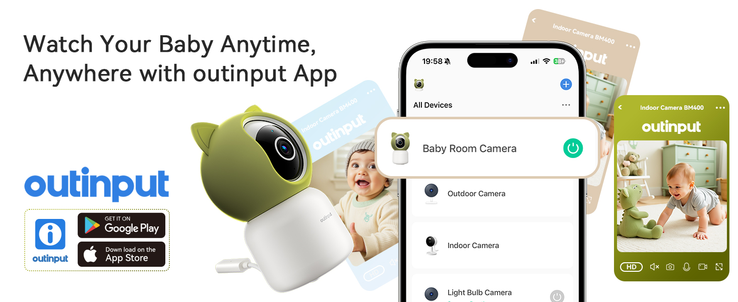 BM400 WiFi baby monitor