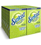 Sunkist Soda Lemon Lime Singles To Go Drink Mix, 0.53 OZ, 6 CT (Pack of 12)