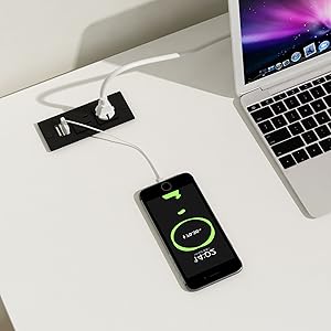 USB Charging Port and Power Outlet