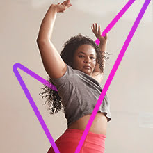 A woman dancing