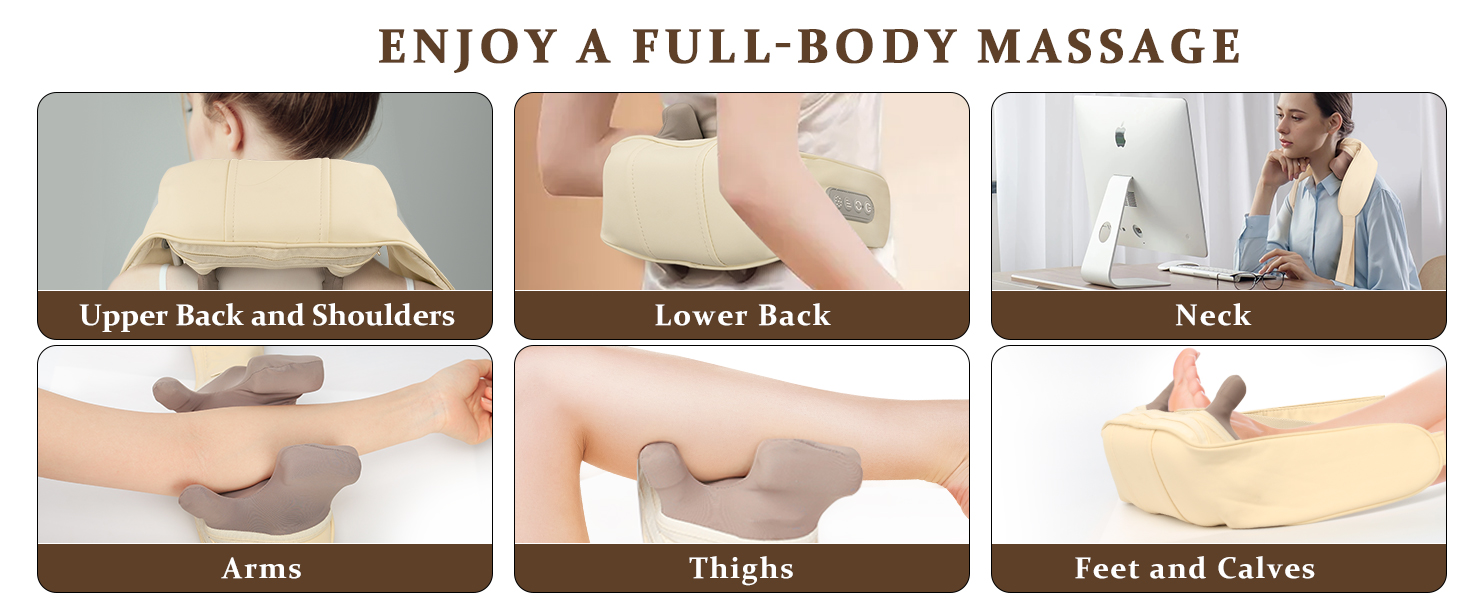 neck massager back massager back massage back massager with heat masajeador de espalda y cuello