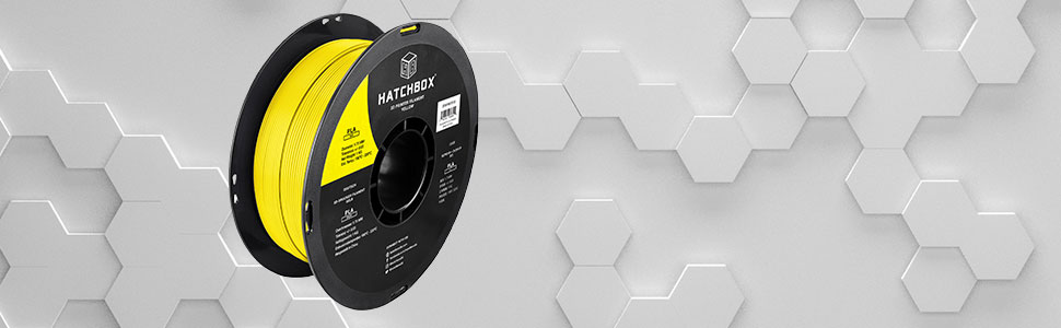 hatchbox pla pro + plus 3d printer filament spool