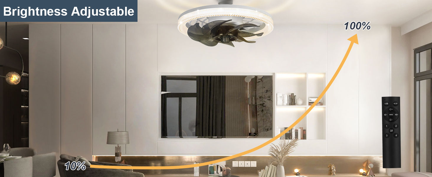 Socket Fan Light with Remote