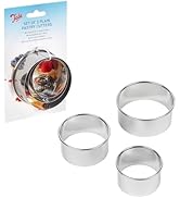 Tala Pastry Cutter Plain X3 9516, 18/8 Stainless Steel, Silver