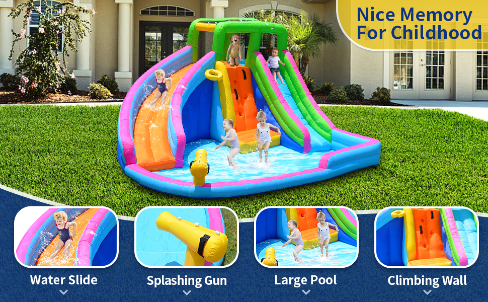 inflatable water slide
