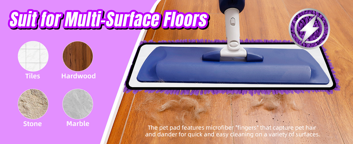 4 Pack Pet System Microfiber Sweeping Pad for Bona Mops