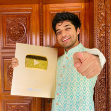 Sharan Hegde with YouTube award