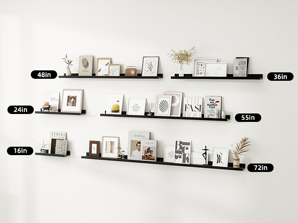 Amazon.com: Acovy Long Floating Shelves for Wall, 55 inch