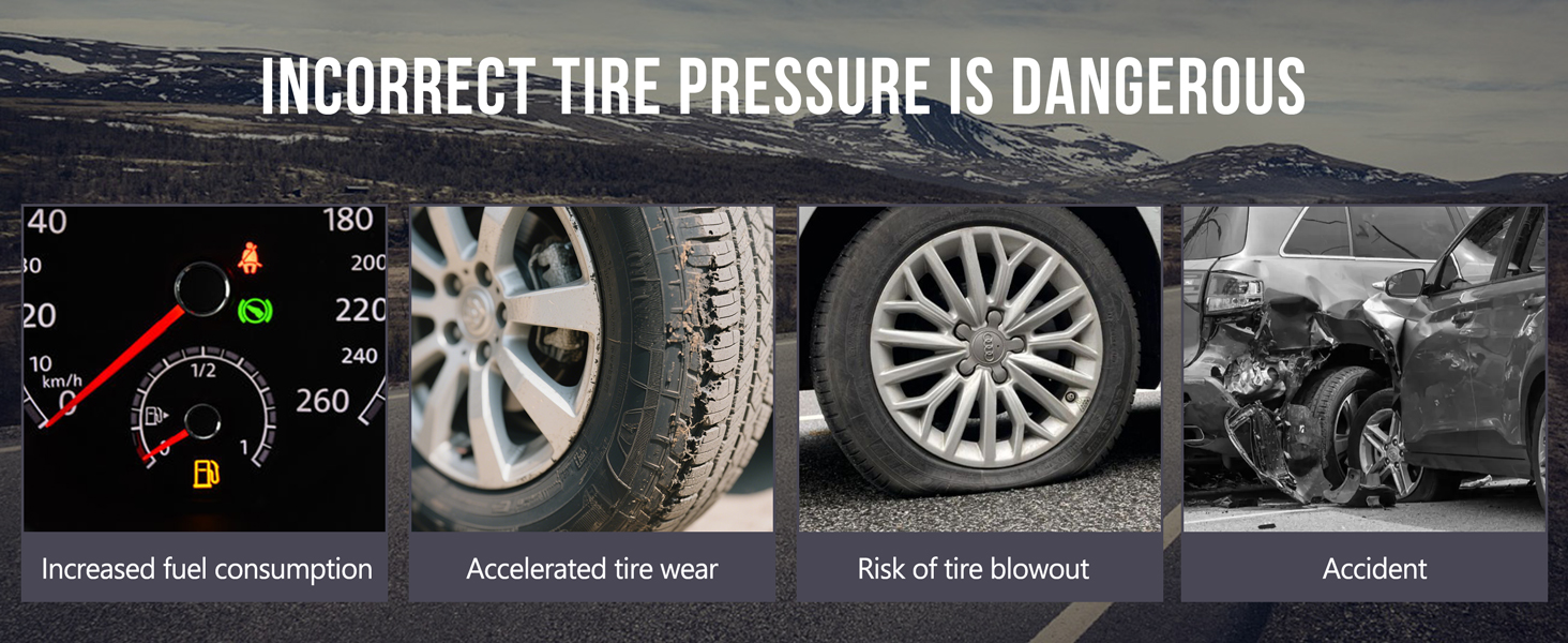 tire pressure gauge with inflator