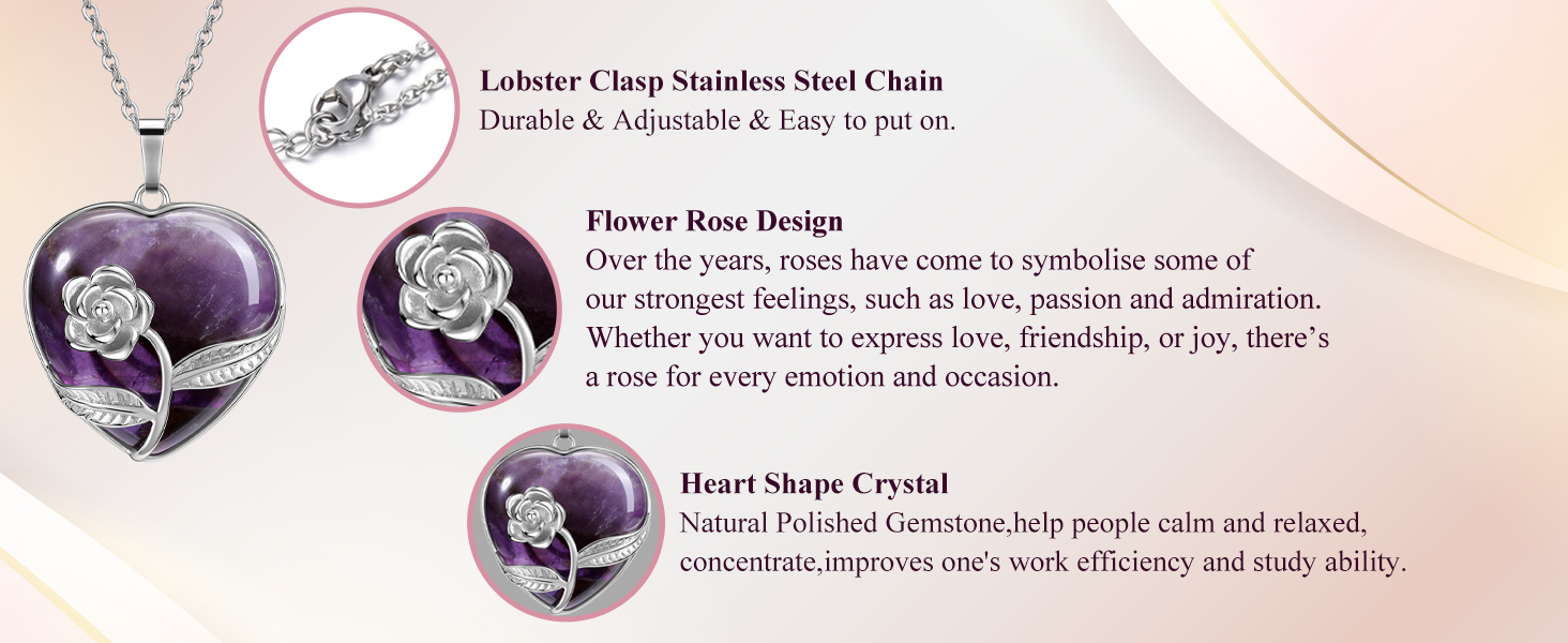 healing crystal necklace