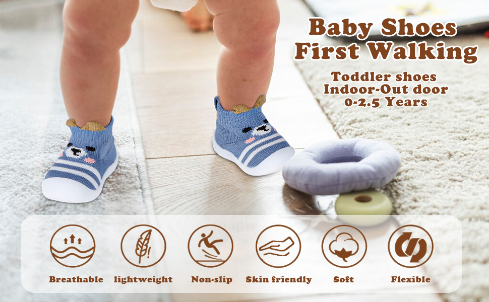 Baby toddlers boys girls first walking shoes pre walkers pram shoes slippers socken shoes