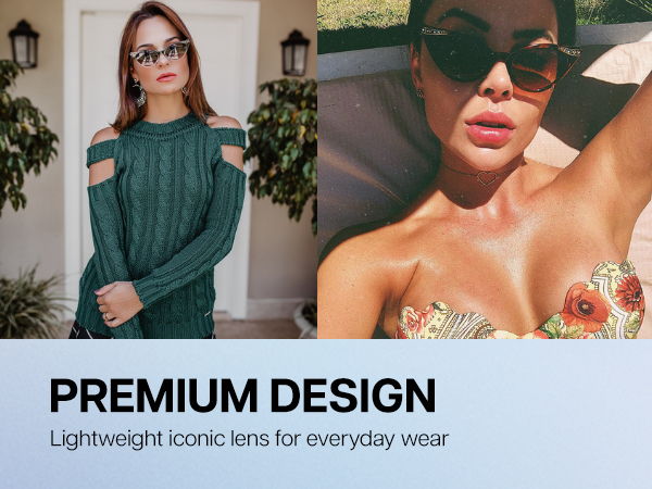 Amazon.com: zeroUV 50s Cat Eye Sunglasses, Womens