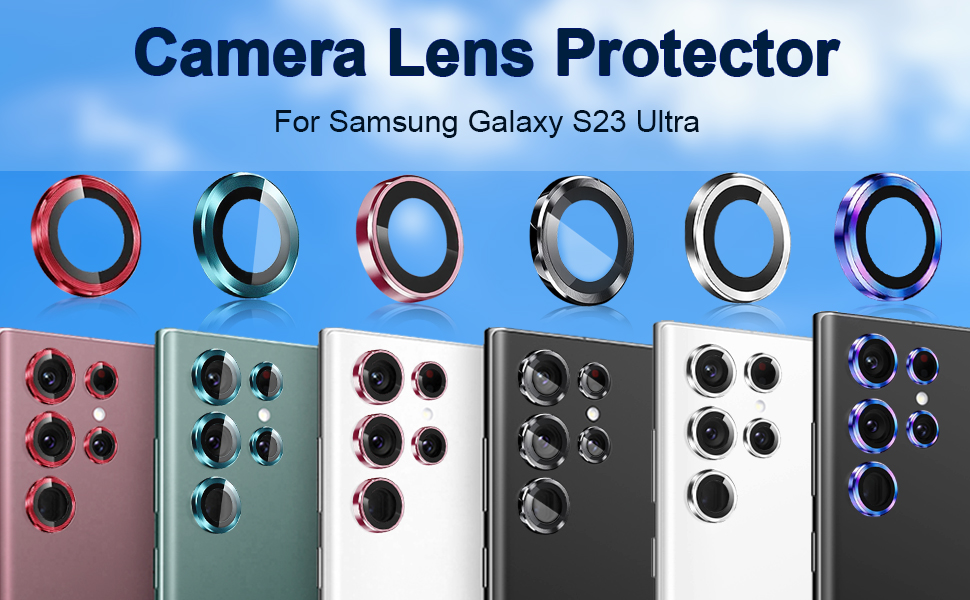 TIUYAO [5+2] Camera Lens Protector for Samsung Galaxy S23