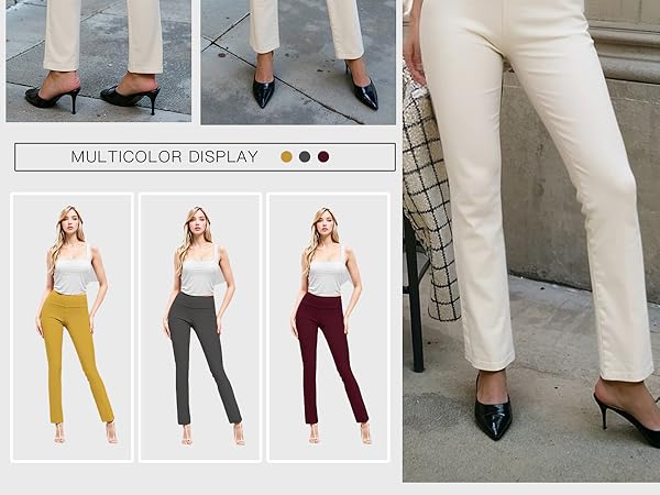 Hybrid & Company Womens Business Millennium Slim Bootcut